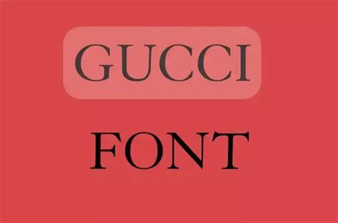 gucci font dafont